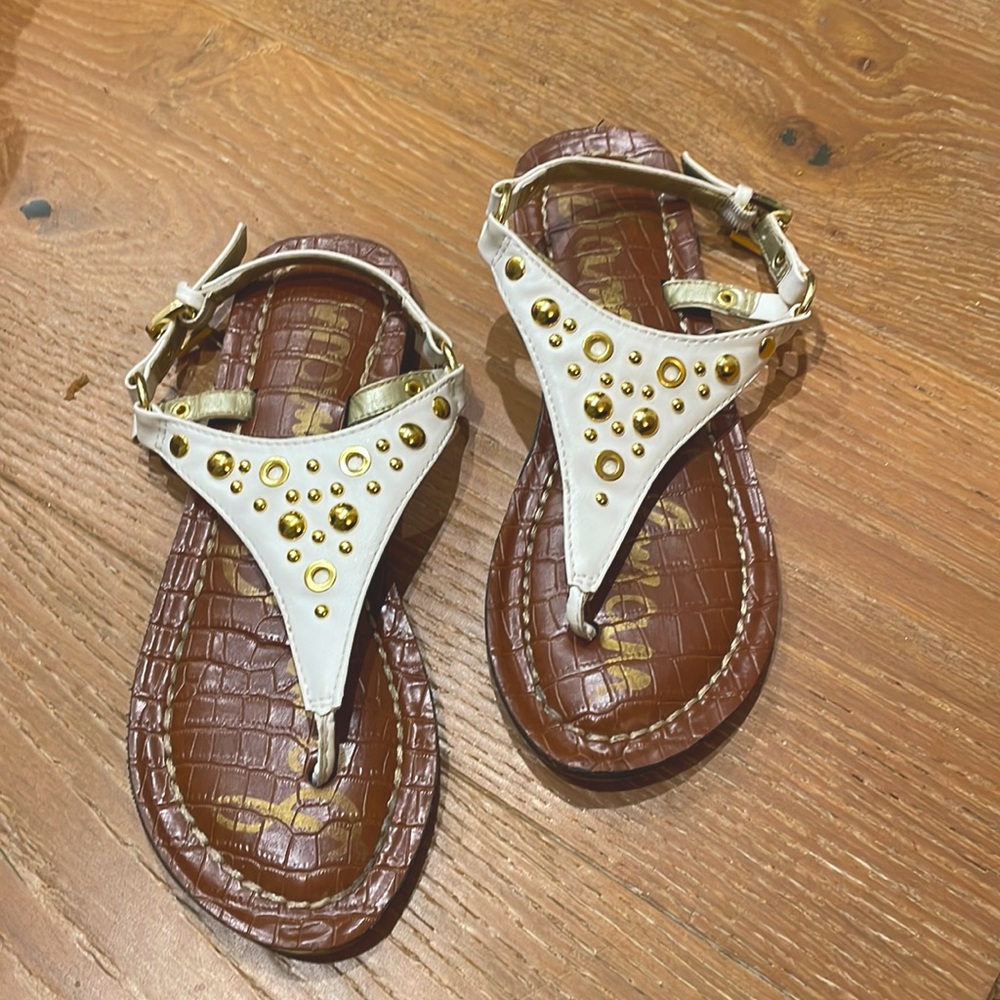 Sam Edelman Sandals Gigi Greta EMB white kids size 2